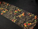 Black/Gold Bamboo Forest Vintage Kimono Silk from Japan, 6" x 53"  #4699