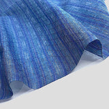 REMNANT Pacific Blue Butterfly Wings, Vintage Kimono Sheer Cotton Blend from Japan 1-5/8 Yard Piece   #144