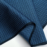 Deeper SALE, Midnight Blue / Black Thin Soft Yarn-Dyed Kimono Wool Blend By the Yard,  #368