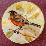 Robin Mother of Pearl Shell Button 1-3/8"  #SC-1525