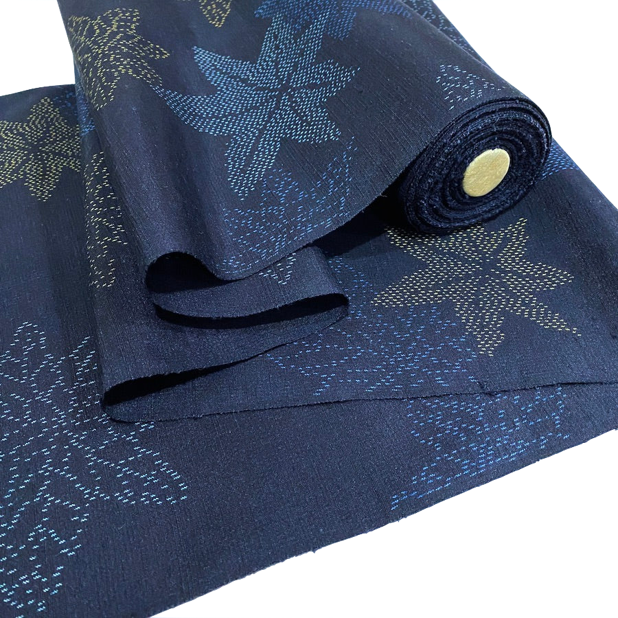 Handmade Japanese Indigo Navy Print Silk Kimono Vest with Tie – Carol Gildar