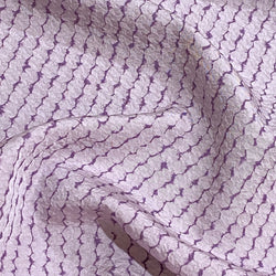 Crinkle Ziggy Stripes, Purple Vintage Kimono Silk By the Yard From Japan #313