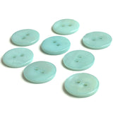 Re-Stocked, Pastel Turquoise Blue Green River Shell 5/8" Button, Pack of 8 for $8.00   #1775