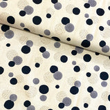 Midweight Canvas from Japan, Le Bouquet Dots, Linen/Cotton 44" Wide By the Yard #YGA-66000