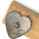 SALE Large Southwest Heart Button w. Blue "Lapis Stone" 1.25"  #SW-40