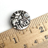 Cottage and Shade Tree Pewter Button, 11/16" / 18mm #FJ-24