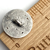 Fleur de Lis Antique Silver 3/4" Shank Back Metal Button 19mm  #FJ-35