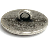 Woven Rim, 3/4" Shank Back Button, Silver Color 18mm  #FJ-53