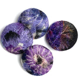 SALE, Large Artisan Fabric Covered Buttons; Felted Wool Blend Set of 4,  1-1/4"  #OT-76