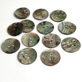 Multi Dark Shades Abalone 1" Two-Hole Button 25mm  #SK-2258-2