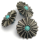 Re-Stocked, New Mexico "Turquoise" Sunshine Concho 1-1/4" Screwback  #SWM-20