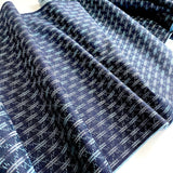 Kyoto Starry Night Vintage Kimono Wool Blend Navy Print LAST YARD # 533