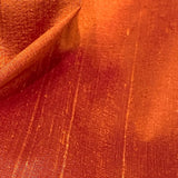 LAST 3yards, Burnt Orange Iridescent 100% Silk Dupioni 54" Wide. By the Yard, $27/ Yard