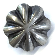 Southwest Silver Umbrella Repousse Button 5/8" / 16mm Shank Back  # SW-269