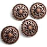 Copper Stars, Kites + Gears Cut-Out Button, Smaller Size 5/8" / 18mm  #SWC-132