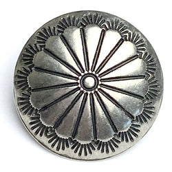 Re-Stocked STERLING Silver Southwest Sunflower Button 5/8",  #SW-236