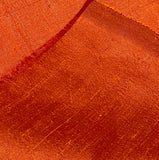 LAST 4 yards, Burnt Orange Iridescent 100% Silk Dupioni 54" Wide. By the Yard, $27/ Yard