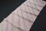 Pastel Rainstorm Crepe Vintage Kimono Silk 14" x 36"   #4638