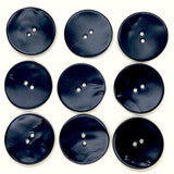 Large Black Velvet Agoya Shell 1-1/8" 2-hole Button,  #SK1204