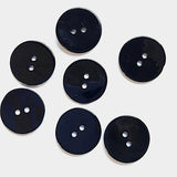 Black Shiny 1/2" Agoya Shell Button, Pack of 8,  #1227
