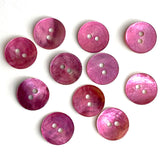 11/16" Pink Lilac Pearl Rustic Shell 2-hole, Pack of 4 buttons    #963-D
