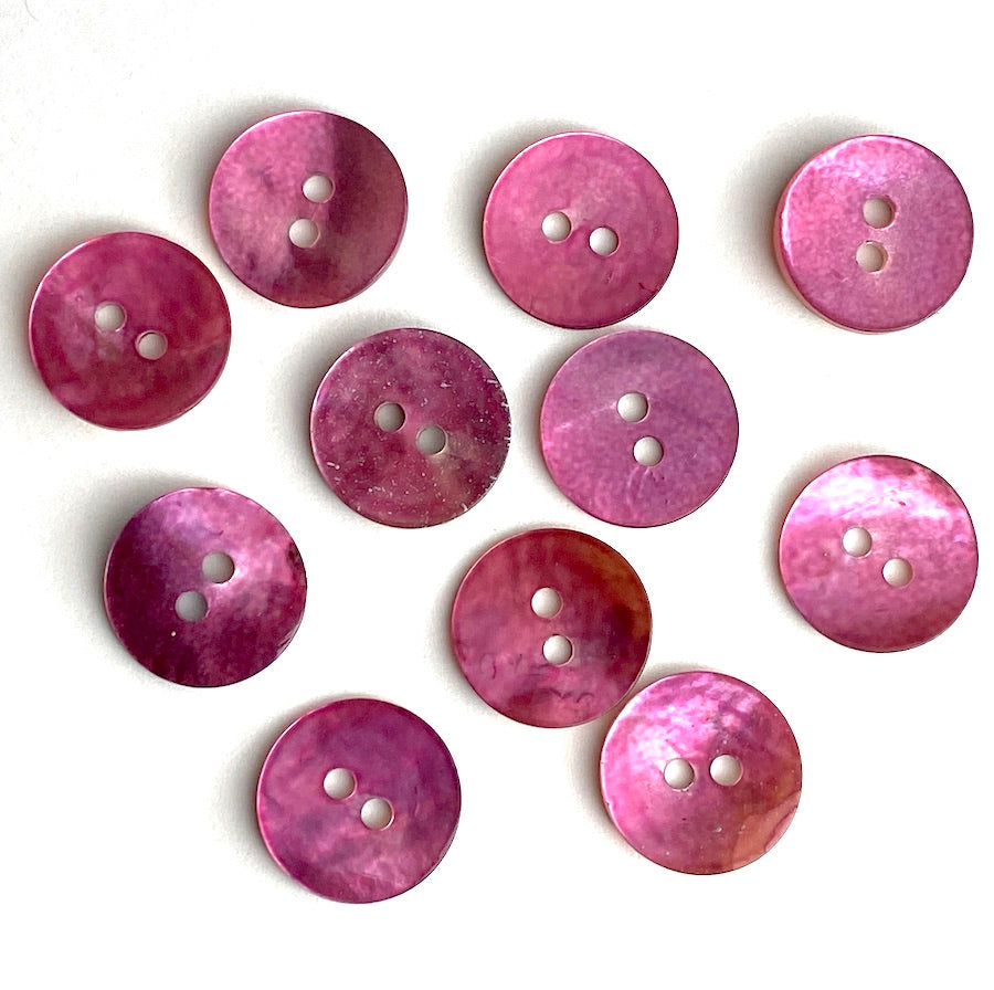 Oval Ceramic Buttons - Light Coral Pink Clay Buttons - 5/8 x 7/8 - 6
