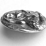 Mermaid Button, 3/4" Pewter from Green Girl Studios, #G300