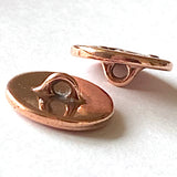 Triskele Button 5/8" Copper, Celtic Triskelion   From Tierra Cast  #6566-18