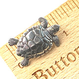 Turtle Button, Pewter, 1"  #DN273