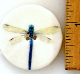 Dragonfly Large 1-1/2" Porcelain Button