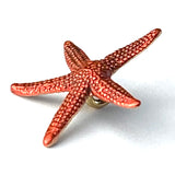 Starfish Button, Red, by Susan Clarke   .75"  # SC-631