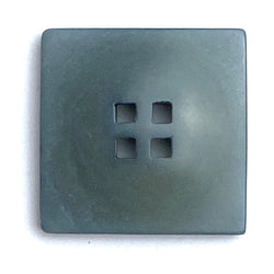 Steel Blue Square Corozo/Tagua "Five Squares Flat Pillow",  11/16"