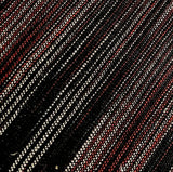 SALE Black Cabernet Rustic Weft Ikat Cotton Woven, By the Yard #CHL-118
