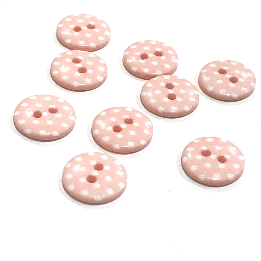 OSTO Pink with White Polka Dots Wooden Kids Clothes Hangers with Clips  10-Pack OWC-125-10-PK-H - The Home Depot