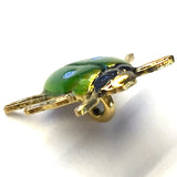 Green Beetle Tiny and Bright 1/2"  Button by Susan Clarke Designs