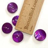 Dark Purple 7/8" Pearl Shell 2-hole Button, $2.10 each   #360481 D