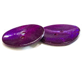Dark Purple 7/8" Pearl Shell 2-hole Button, $2.10 each   #360481 D