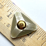 Triangle Shape Swarovski 1" Button, Crystal AB , #SC1387