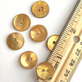 Amber/Light Copper Velvet Agoya Shell 5/8" 2-hole Button, Pack of 8 for $7.20  #1212