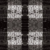 'Pleat Plaid Shibori Black' Art Cotton Print by Kim Eichler-Messmer, 44" Wide, By the Yard # 1452