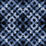 'Shibori Plaid Indigo' Cotton Print of Shibori, by Kim Eichler-Messmer, 44" Wide, By the Yard # 1458