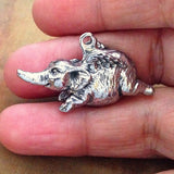 Flying Elephant Pewter Pendant 1 -3/8" from Green Girl Studios #G206