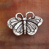 Butterfly Button, Pewter, 15/16" Shank Back, From Green Girl Studios USA  #G329