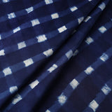 SALE, Blue/White Shibori Squares Silk/Cotton from India By the Yard # TK-53