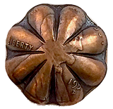 Copper Genuine Penny Southwest Button, Shank Back  3/4" # WN-C1-R