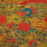 SALE  October Stream Crepe Vintage Kimono Silk, 13.5" x 63"  #4456