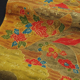 SALE  October Stream Crepe Vintage Kimono Silk, 13.5" x 63"  #4456