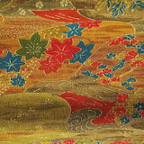 SALE  October Stream Crepe Vintage Kimono Silk, 13.5" x 63"  #4456