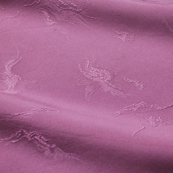 Purple Cirrus Jacquard Vintage Kimono Silk Pieces from Japan,  6.5" x 54"    #4235