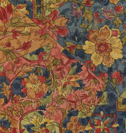 "Antique" Faux Patchwork Vintage Kimono Silk from Japan 14" x 39"   #4634
